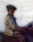 Sir Alfred James Munnings Riding Bareback (detail) painting